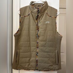 Hooey Ladies Quikted Tan Vest with Colorful Trim